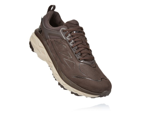 Hoka One One Challenger Low GORE-TEX Mens UK - Coffee Trail Running Shoes - RISHA7486